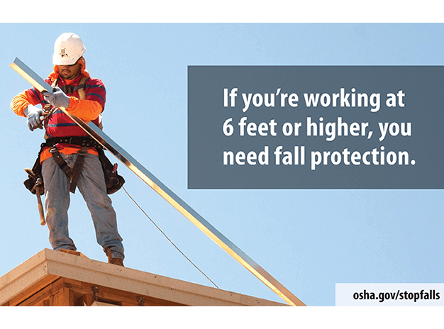 Stop Falls Fall Protection Graphic