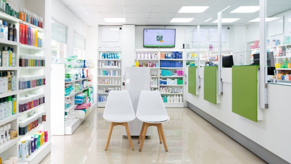 interior of pharmacy