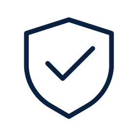 icon thin shield check